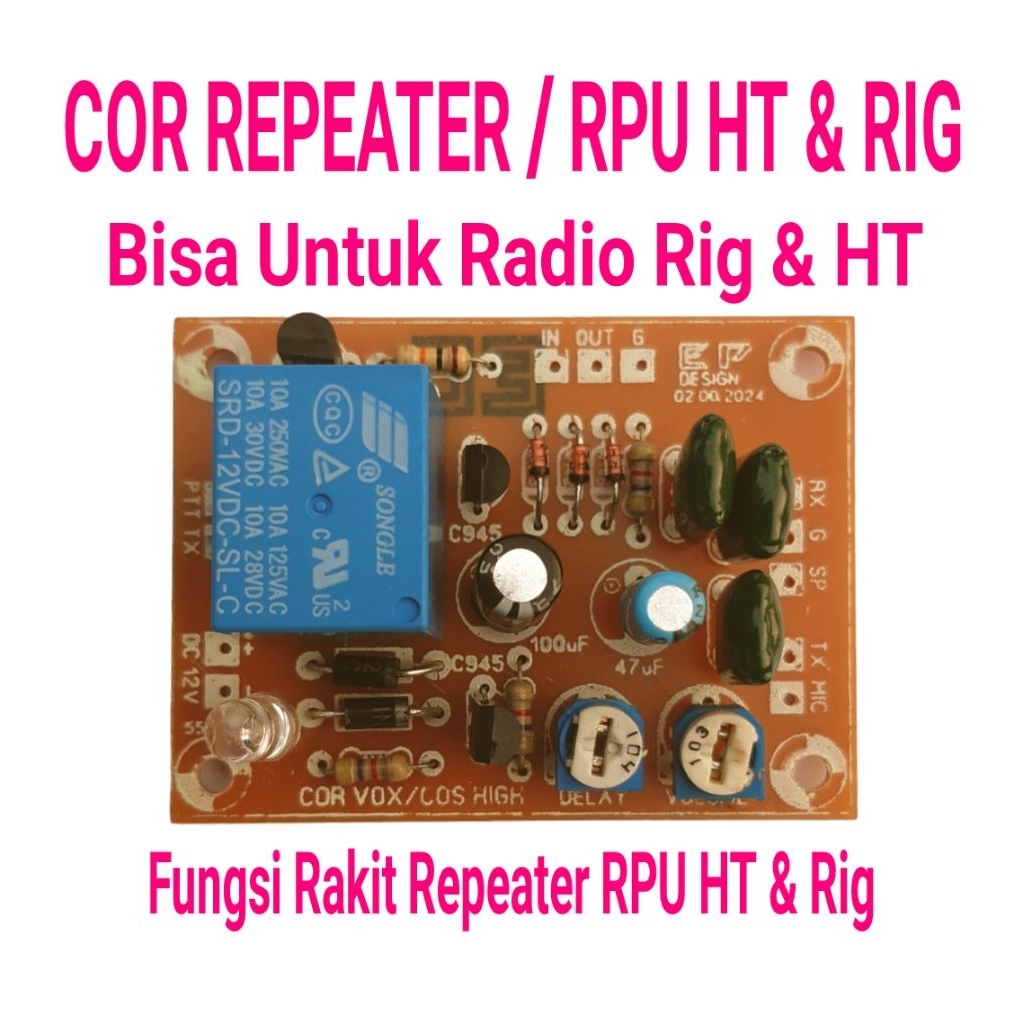 Kit Cor Rpu Vox repeater sensor out speaker radio RX ht