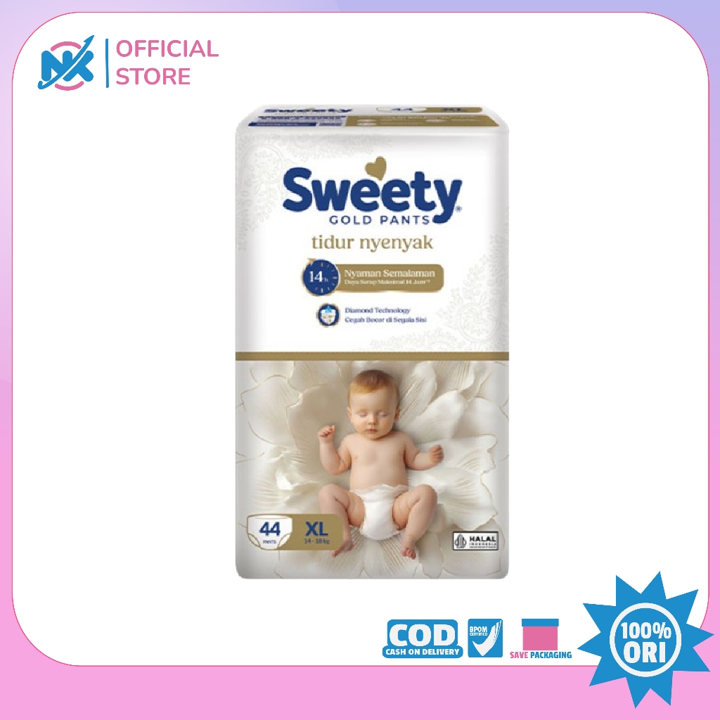 Popok SWEETY GOLD PANTS TIDUR NYENYAK POPOK SWEETY