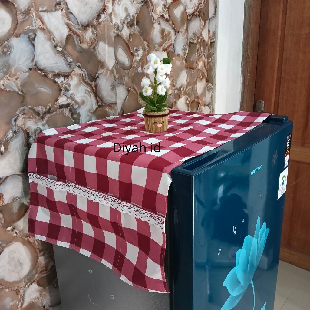 TAPLAK KULKAS KAIN KATUN RENDA