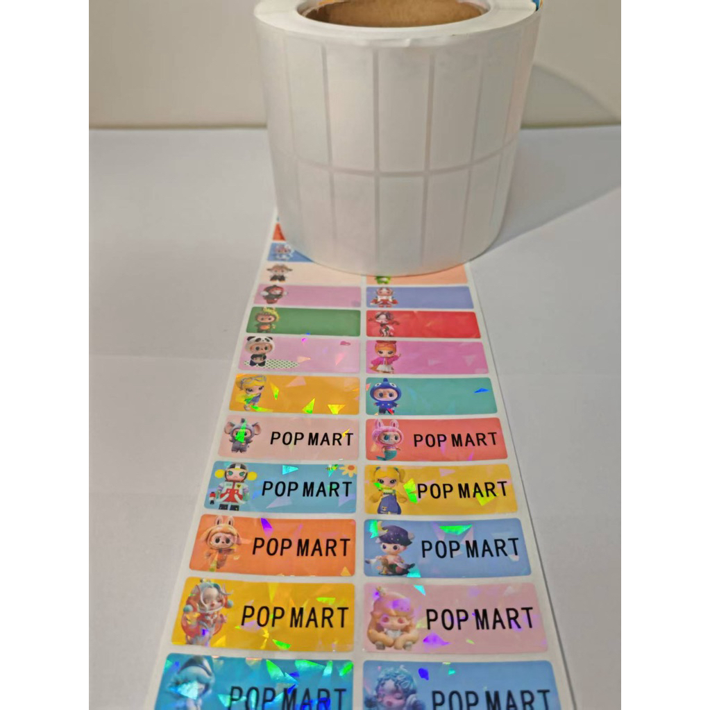 

label nama POP MART waterproof anti air