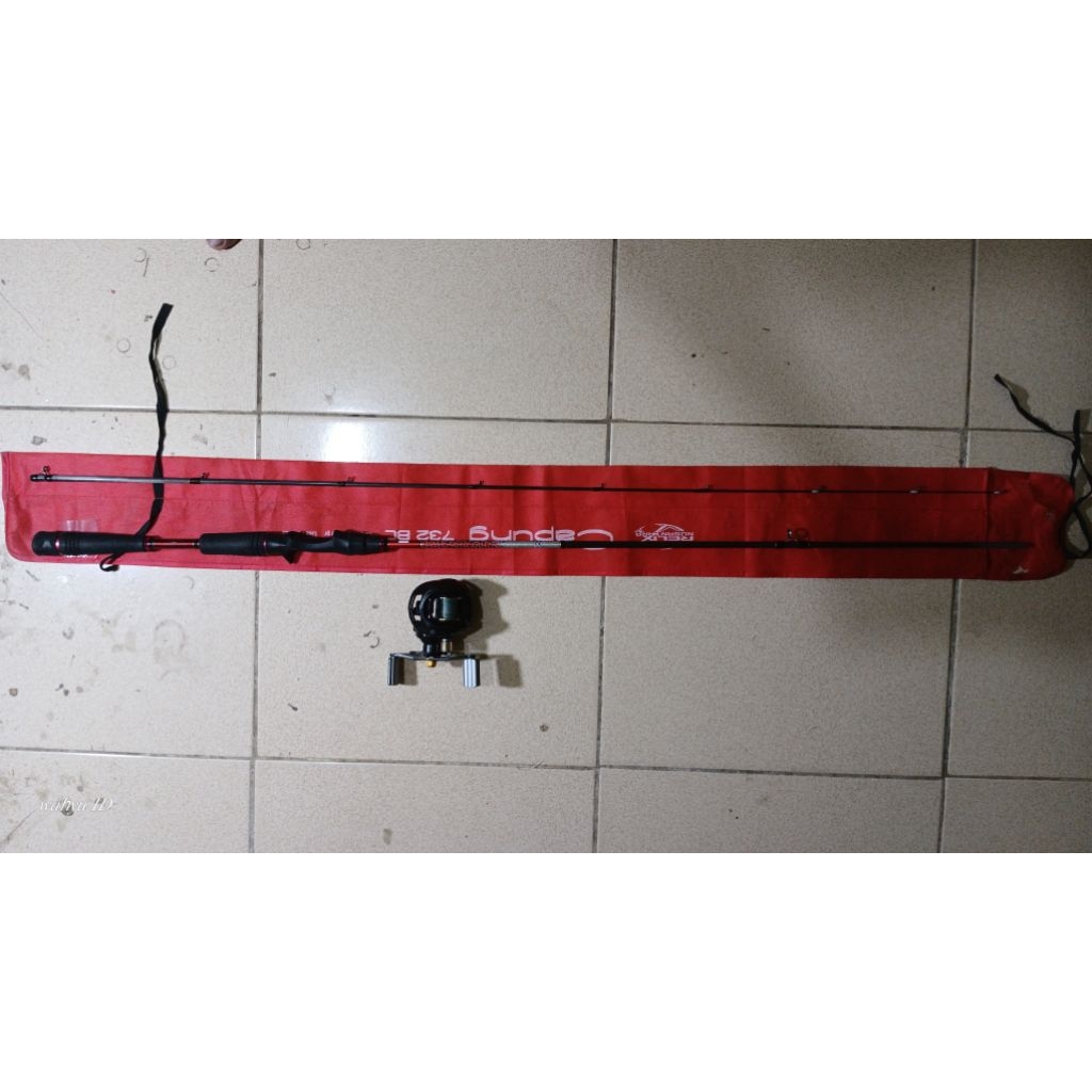 Satu Set BC Relix Nusatara Capung 732 8lb dan Reel