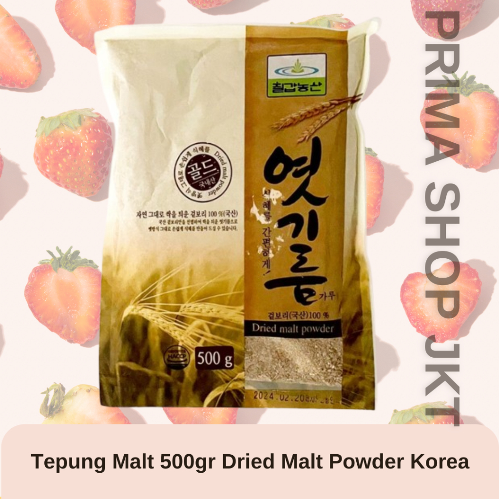 

Chilkab Tepung Malt 500gr Serbuk Kasar Dried Malt Powder Korea
