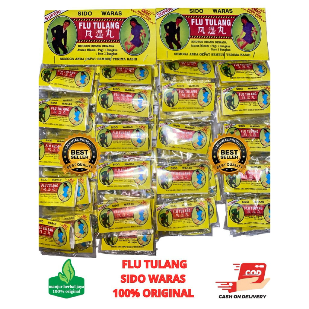 Flu tulang sido waras kapsul pegel linu 100% original