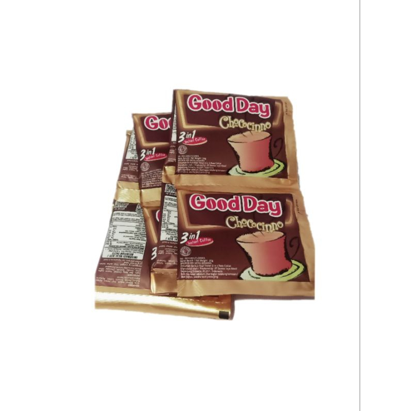 

Good Day Chococinno 1 Renceng - Kopi Cokelat Nikmat, Mood Booster Harianmu!