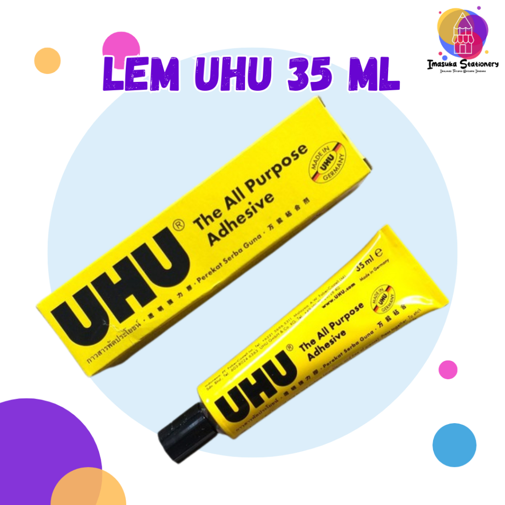 

Lem Cair UHU All Purpose Adhesive Tube 35ml / Lem Serbaguna UHU isi 35 ml Imasuka Stationery