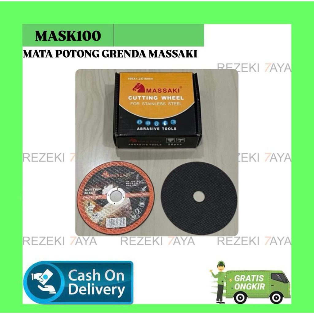 BATU GERINDA POTONG / BATU GRENDA POTONG TIPIS MASSAKI 4 x 1 ( 1 BOX = 20PCS)