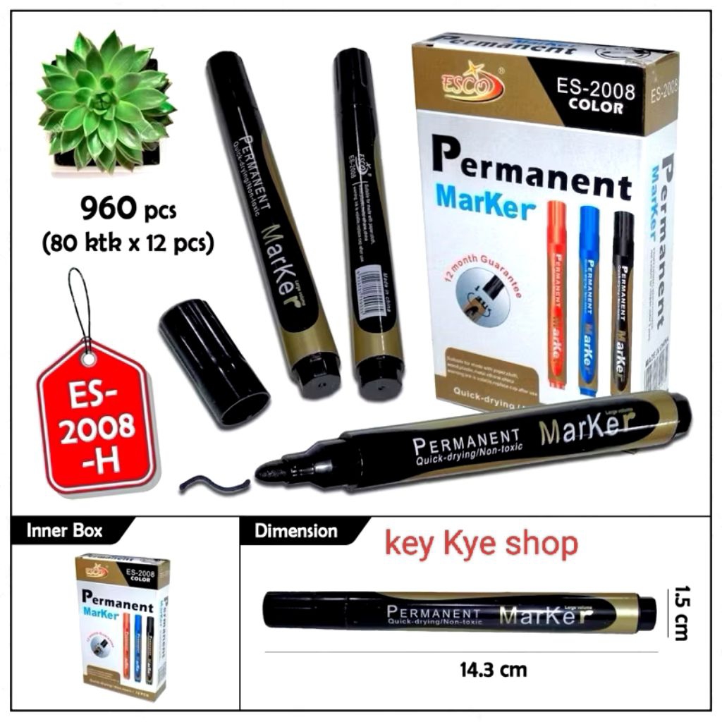 

(KS)ISI 5PC SPIDOL MONTANA V~TRO MP12 Permanent Hitam Bisa di isi Ulang MP-12