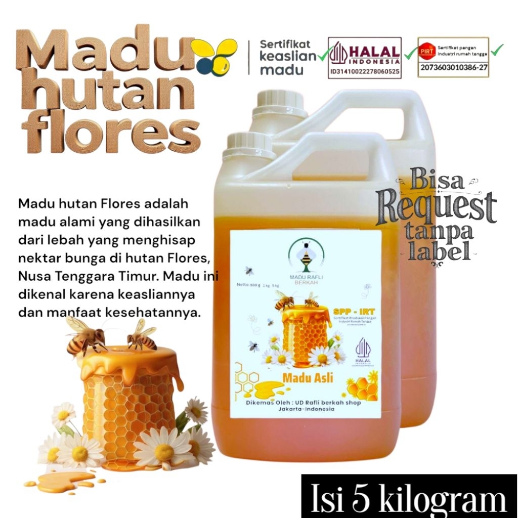

madu hutan flores 5kg_asli madu hutan dari ntt flores produk original sudah diuji laboratorium