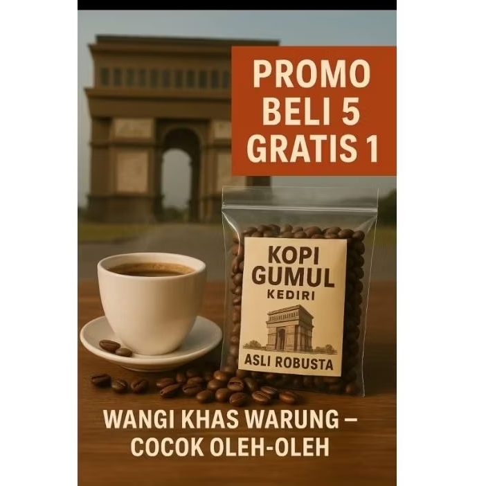

Kopi Herbal Robusta Sangrai Ringan 1000gr – BELI 5 GRATIS 1