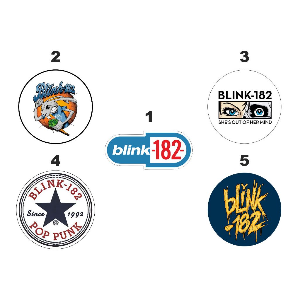 

Stiker Band Blink 182 Vinyl Glossy Waterproof - Sticker Greenday Musik