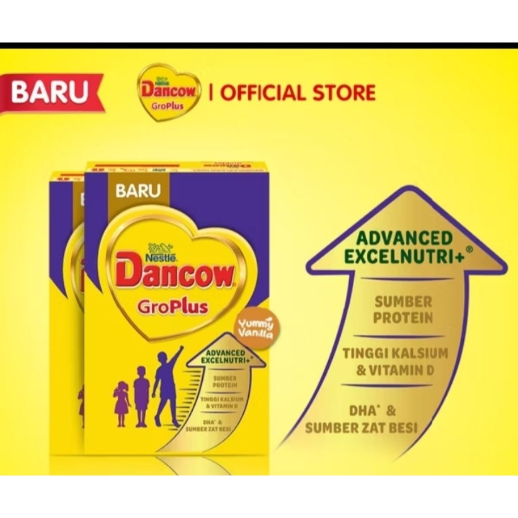 

DANCOW GROPLUS SUSU PERTUMBUHAN ΑΝΑΚ 1-12TAHUN RASA VANILLA 400G