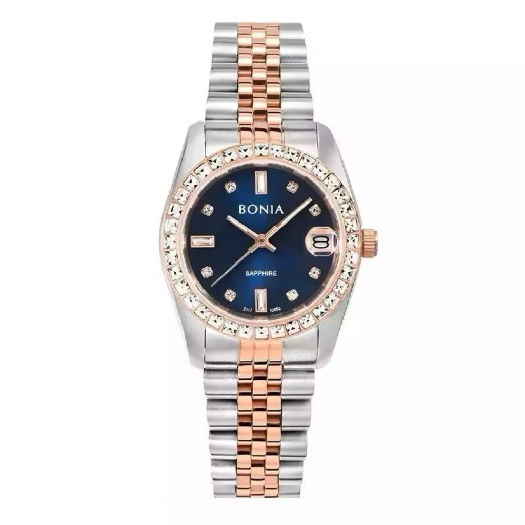Jam Wanita BONIA SAPPHIRE ORIGINAL Royal Blue Mewah