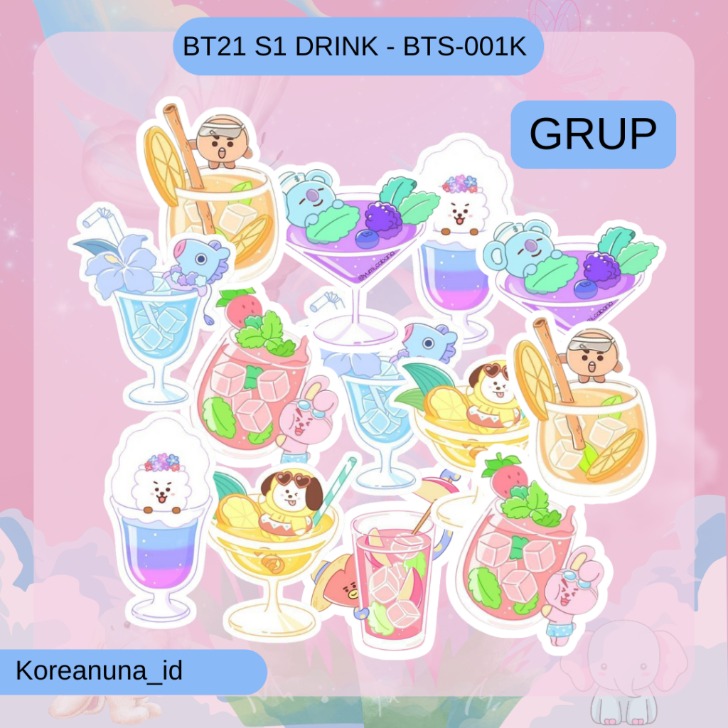 

Stiker Kpop Bts Bt21 Drink Grup Sticker Aesthectic Lucu Gemes Berkualitas Murah Tempel Hp Laptop Buku Note