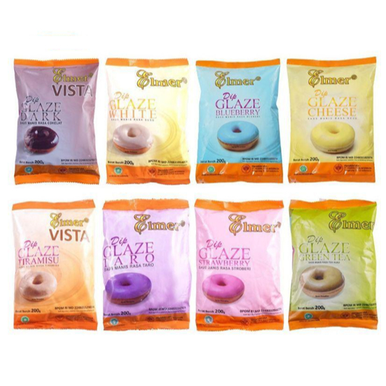 

PROMO ELMER Dip Glaze DipGlaze Saus Sauce Manis Sweet Saos All Variant Kemasan Refill Isi Ulang Bantal 200 Gram 200gr gr All Varian Variant Murah Termurah Horeca Horeka Baking Topping Usaha Kekinian Viral UMKM Cokelat Chocolate Taro Ubi Ungu Donat Selai