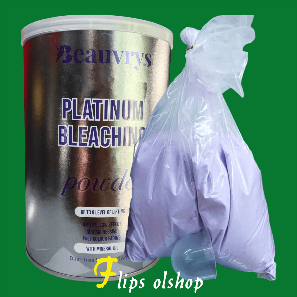 PLATINUM POWDER BLEACHING BEAUVRYS 500GR | BUBUK HAIR BLEACHING HIGH LEVEL