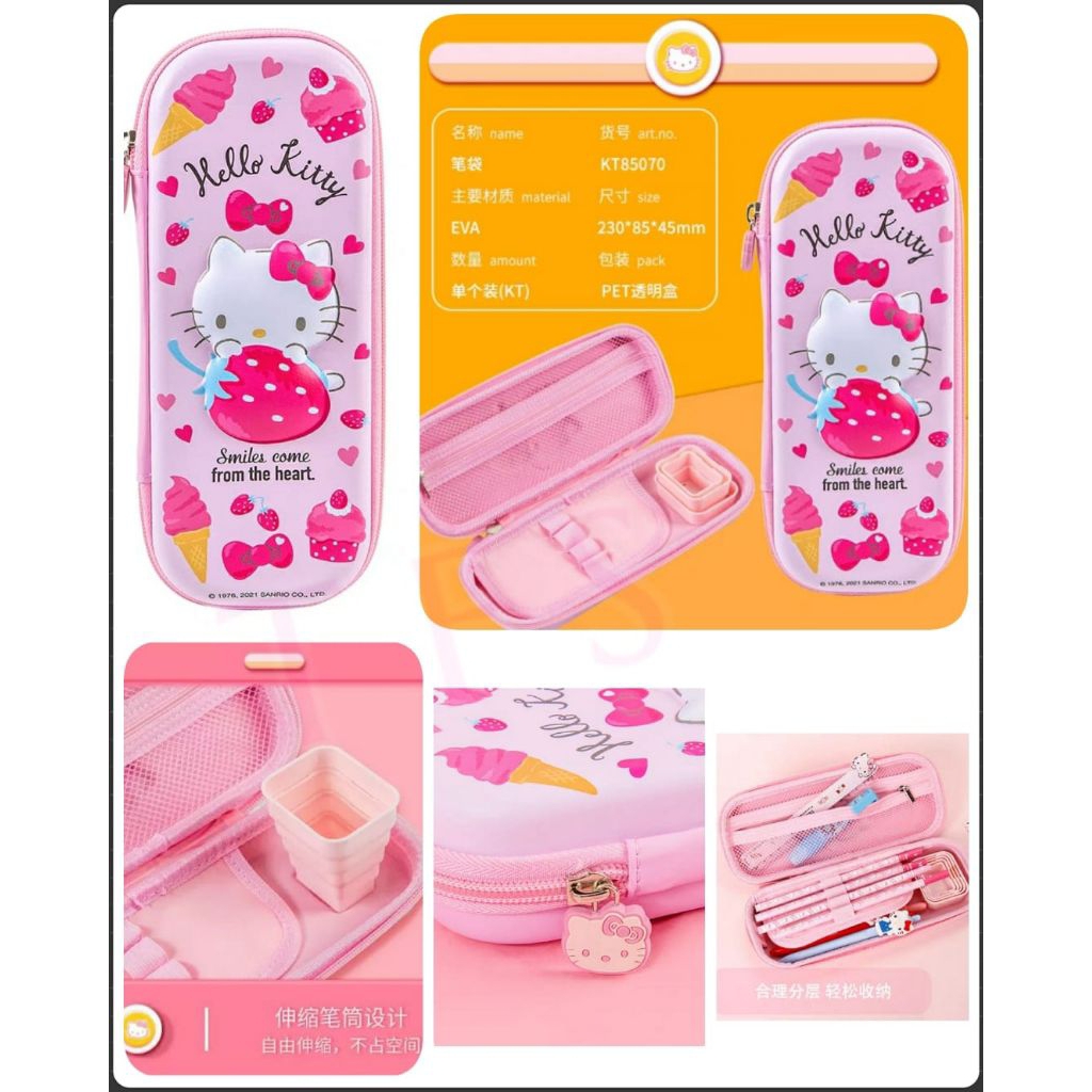 

Tempat pensil Hellokitty Melody Kuromi Cinnamoroll