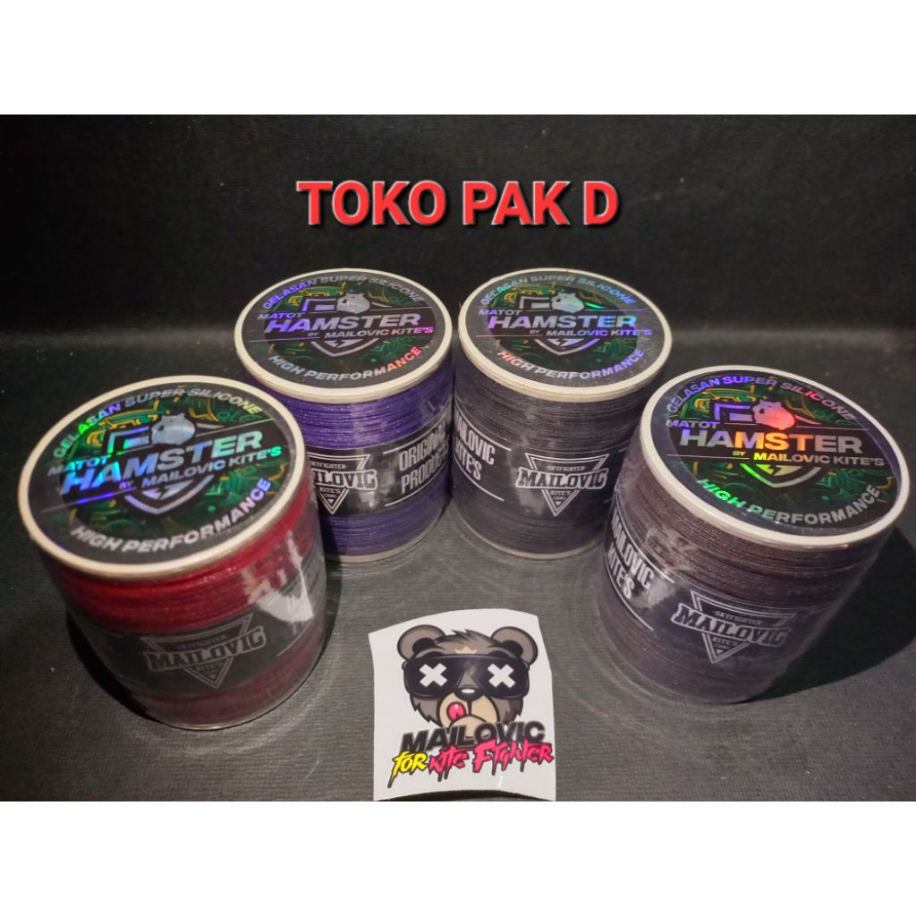 gelasan matot HAMSTER dari MAILOVIC KITE,senar matot hamster 2000Yard