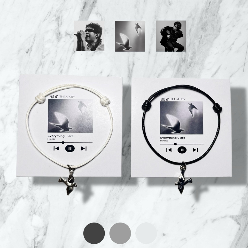 GELANG COUPLE DOVES HINDIA, BRACELET HINDIA, GELANG TALI HINDIA, GELANG HINDIA, GELANG TALI AESTHETI