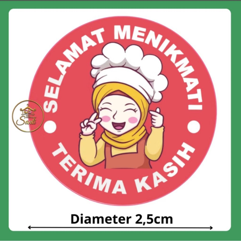

STICKER SELAMAT MENIKMATI UNTUK 100 PCS LABEL MAKANAN READY STICKER
