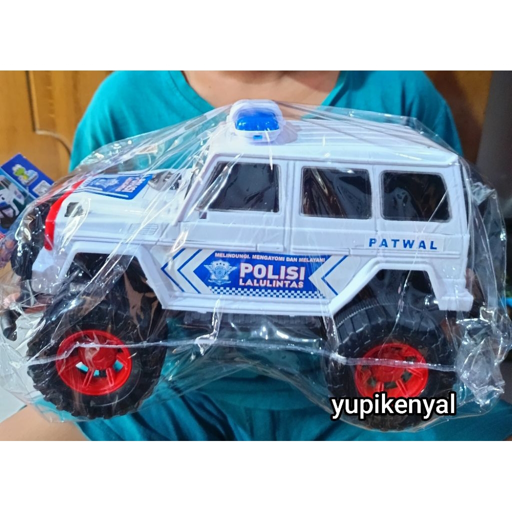 Mainan Mobil Jeep Polisi  Jumbo Patwal