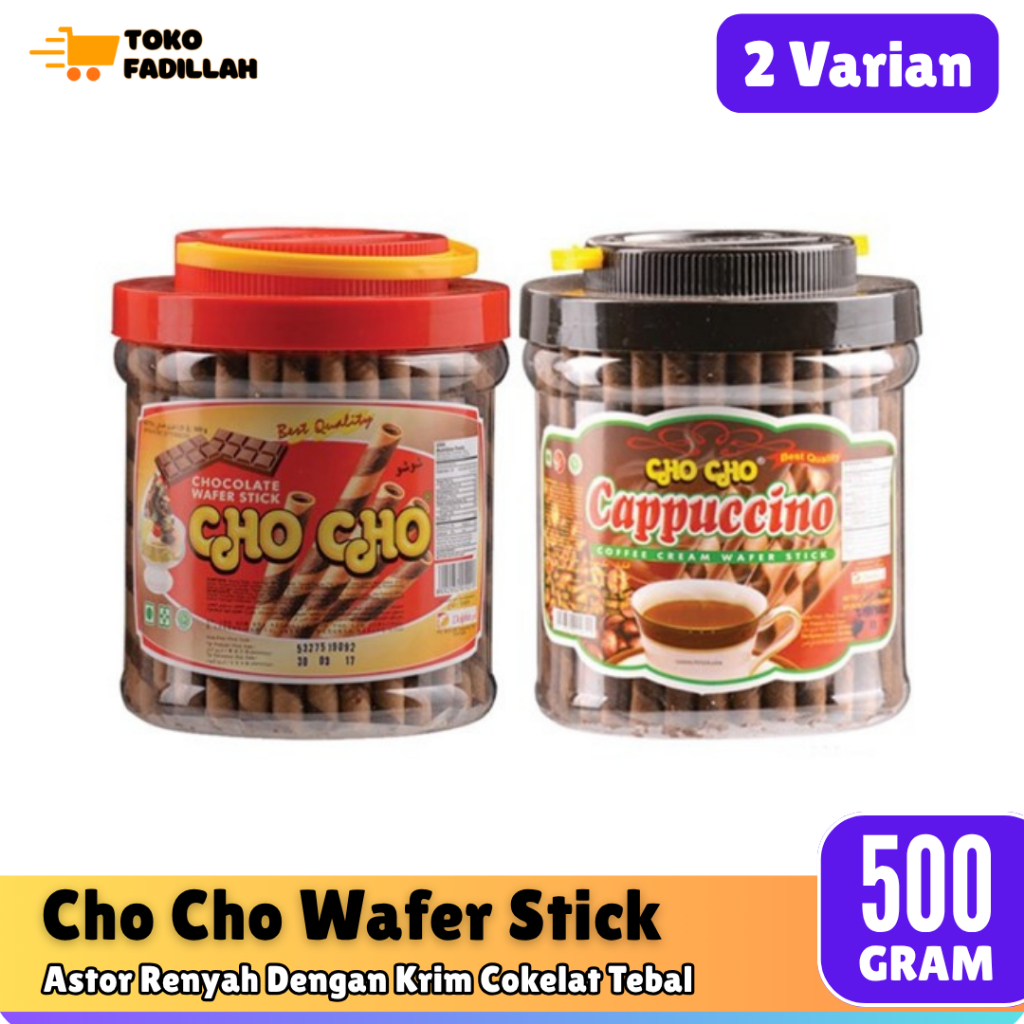 

Astor Cho Cho Wafer Stik 500 gr - Rasa Cokelat & Cappuccino
