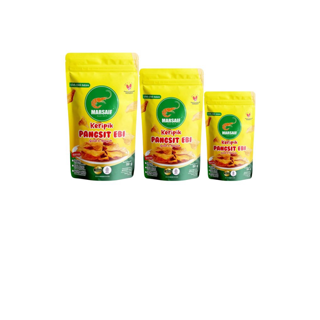 

MARSAIF Keripik pangsit ebi 80gr gurih & Renyah OLeh OLeh dari BATAM