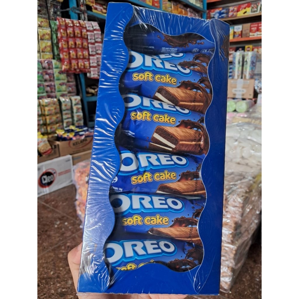 

Oreo Soft Cake/Bolu Cokelat krim Vanila 16g×144pcs (12 box12pcs)