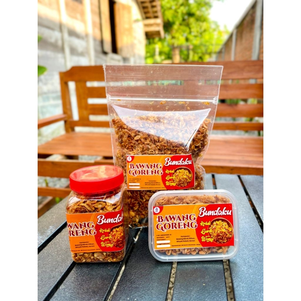 

Bawang Goreng Bundaku | Renyah Gurih Wangi | 100% Bawang Merah Asli