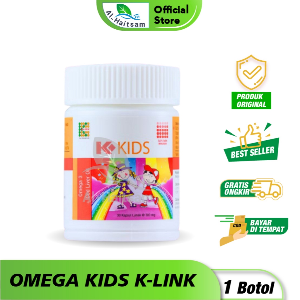 Omega Kids K-Link | K Omega Kids Klink 30 Kapsul | Omega Kids K-Link Original