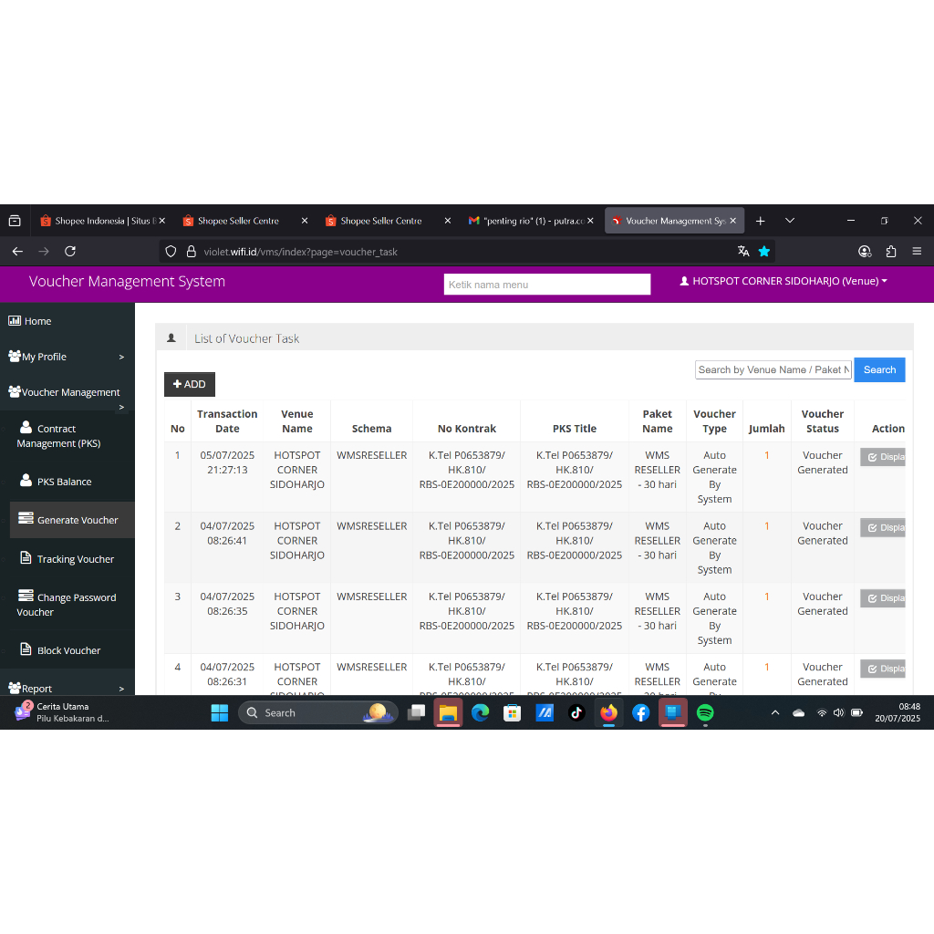 VOUCHER WIFI.ID @violet terjamin bergaransi wms reseller