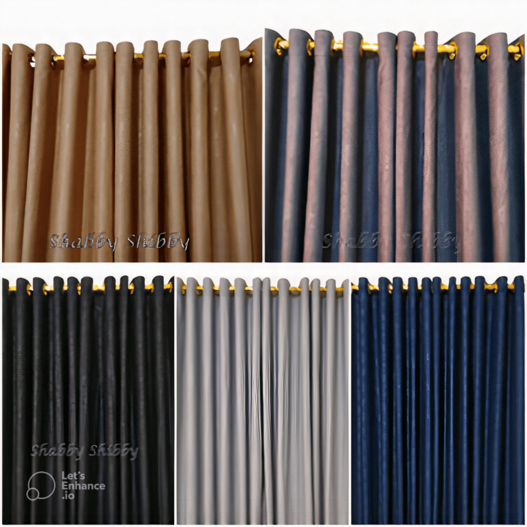 Gorden Polos Embos Smokering 12 Lubang | Gorden Pintu Jendela Murah Elegan