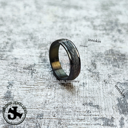 Cincin Stanless Steel Black Silver / Cincin Titanium/ Cincin Couple / Cincin Pacaran / Cincin Sahaba