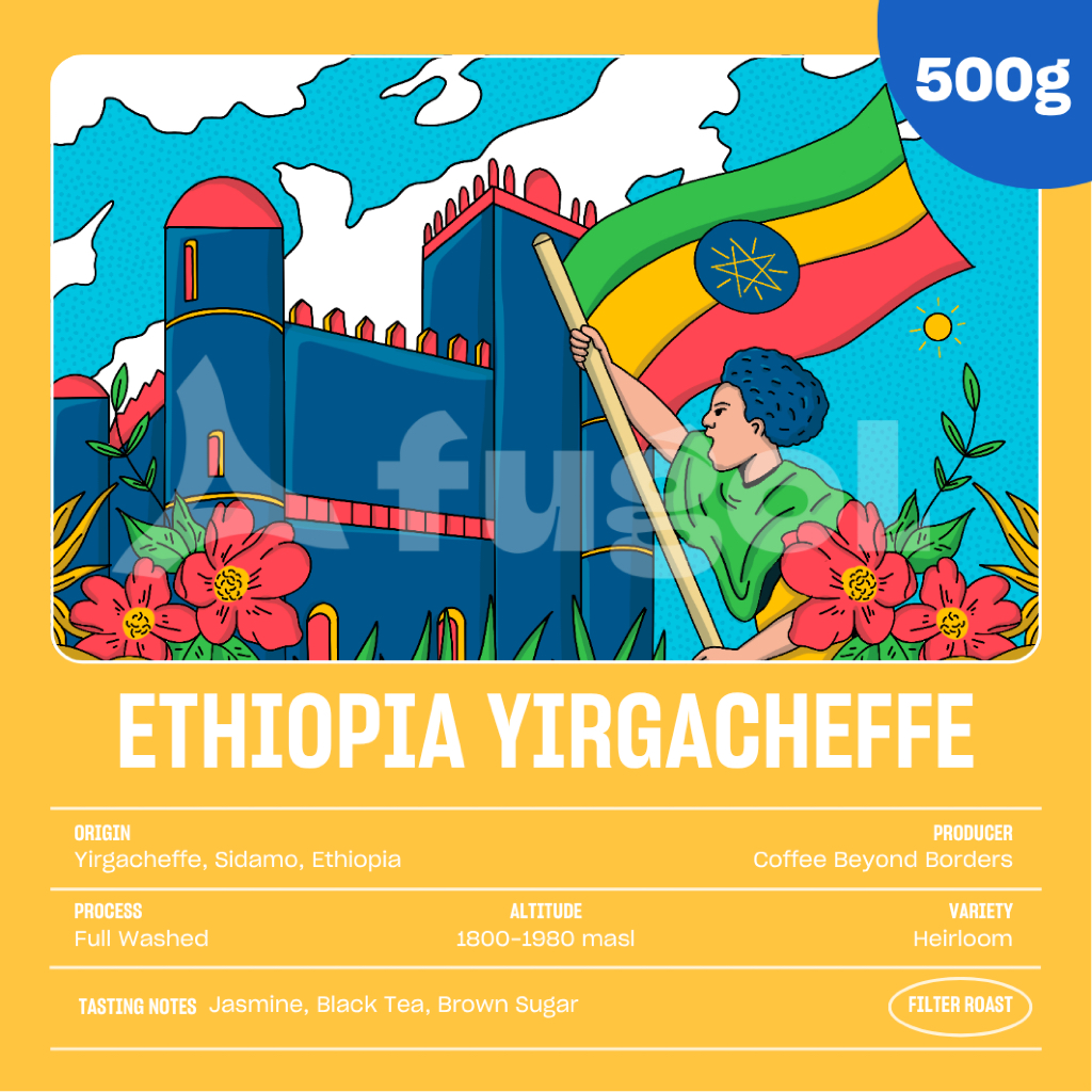 

Kopi Arabika ETHIOPIA YIRGACHEFFE (500 gr) Single Origin Specialty Coffee