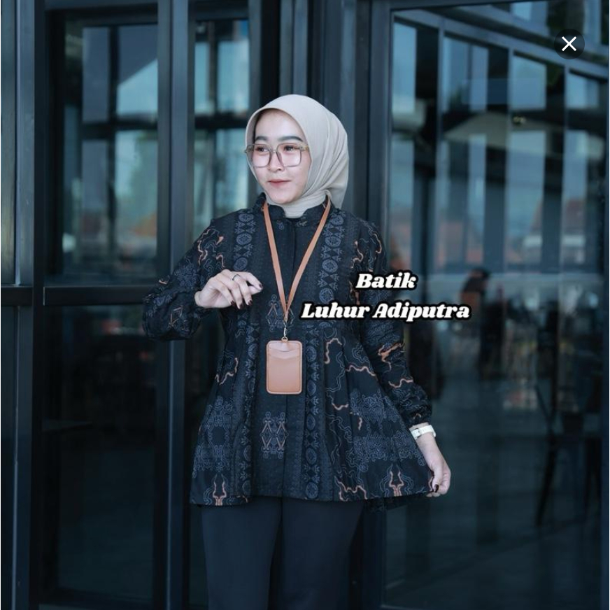 Baju Batik Wanita Etnik Blouse Kerja Katun Prima premium Anak Muda Modern