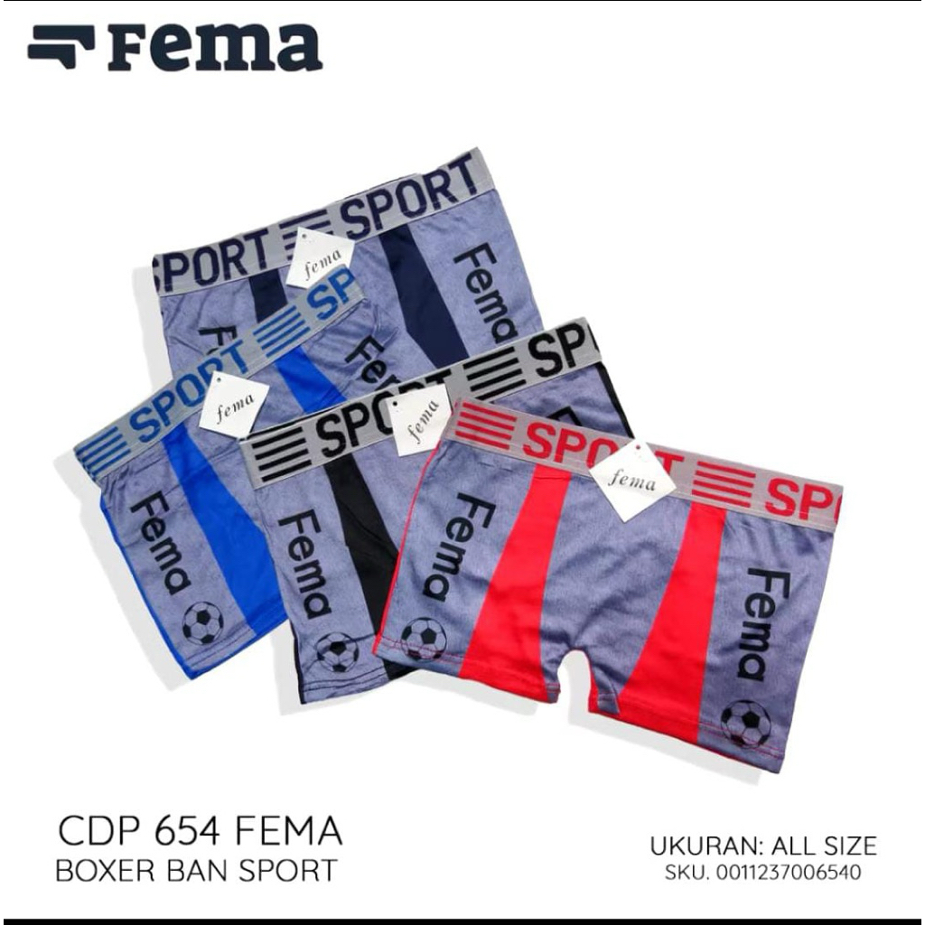 Celana Dalam Boxer Anak Cowok FEMA