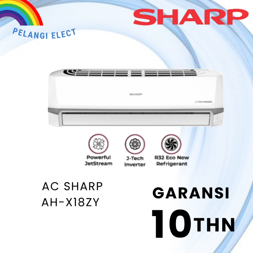 Sharp 2 PK AC Split Air Conditioner J-Tech Inverter AHX18ZY