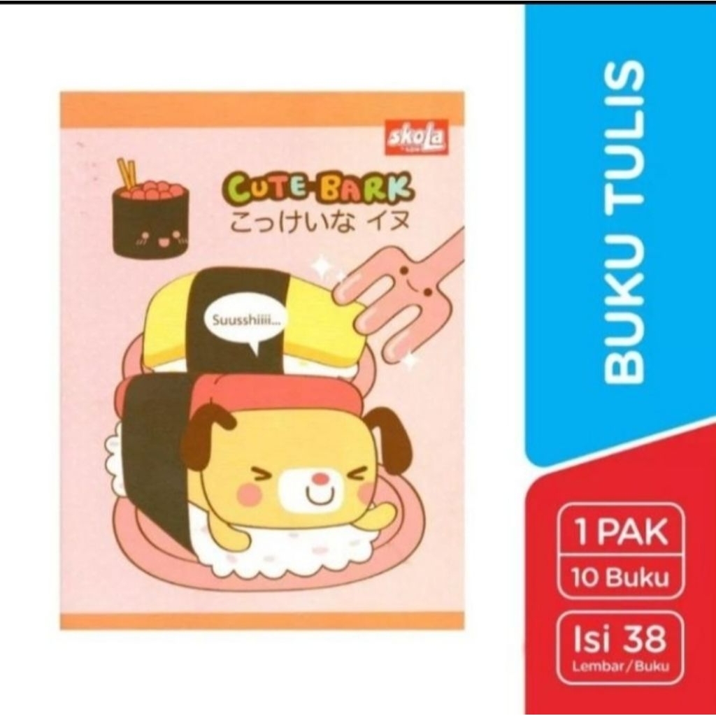 

Buku Tulis SKOLA 38 Lembar BY Sidu [10Buku]