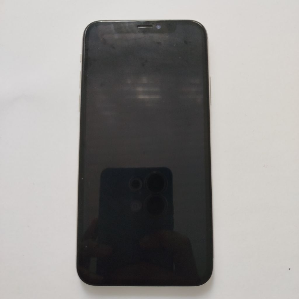 iPhone X Silver mati total matot