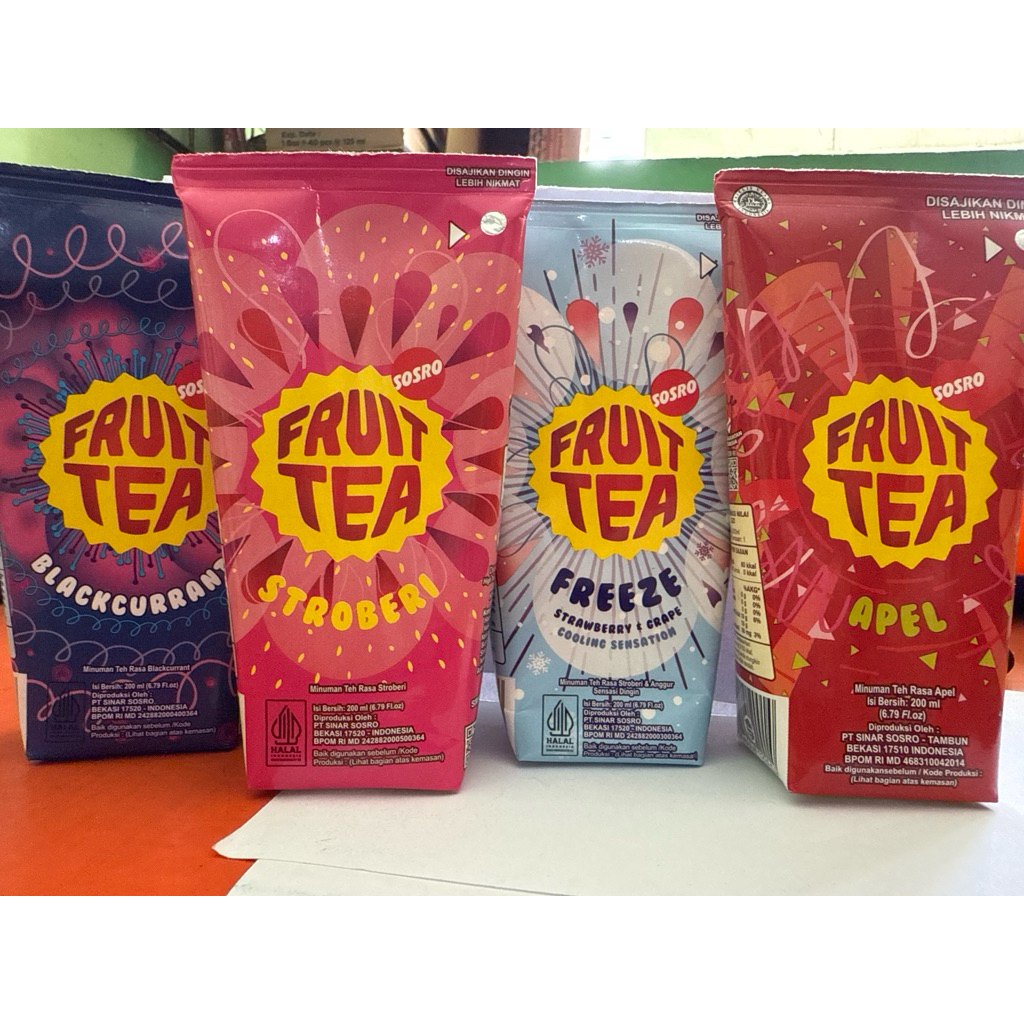 

Sosro Fruit Tea Genggam 200 ml - KARTON [Kurir Reguler/Kargo]