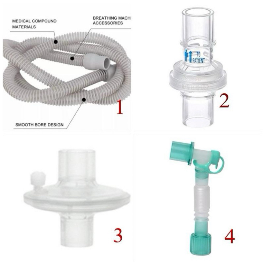 PAKET TRAKEOSTOMI SET / TRACHEOTOMY AKSESORIS BPAP / VENTI ( Tubing , Catheter Mount, Bacterial Filt