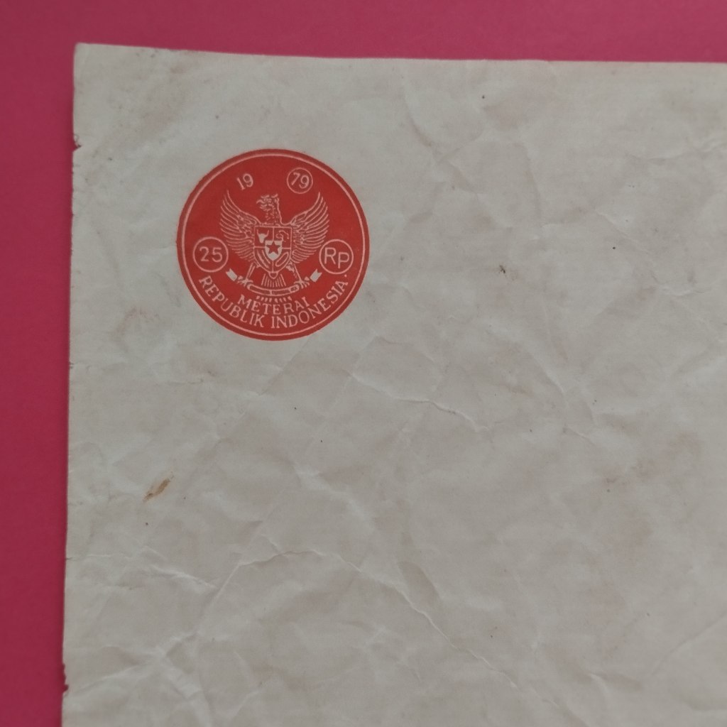 

Kertas Segel Kuno Rp 25 Tahun 1979 Single