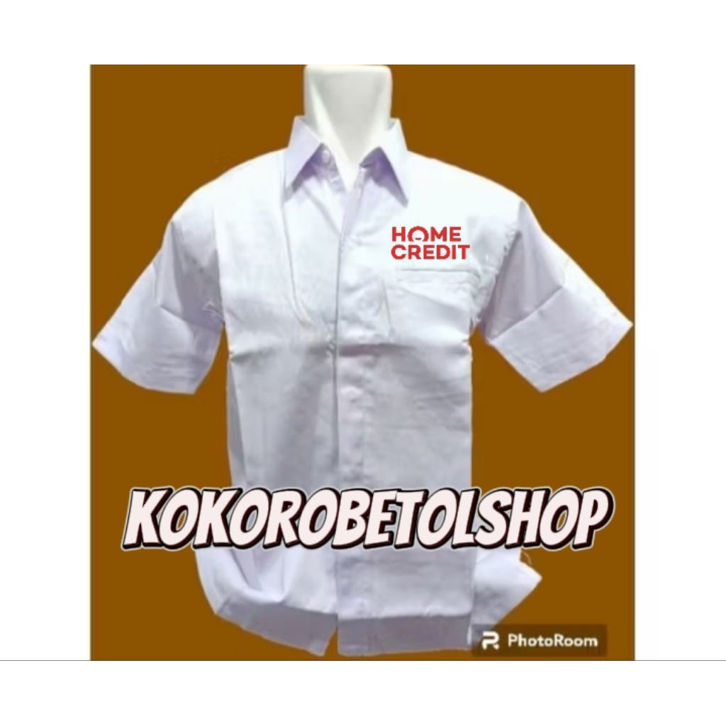 Kemeja home credit/seragam home credit bordir pendek