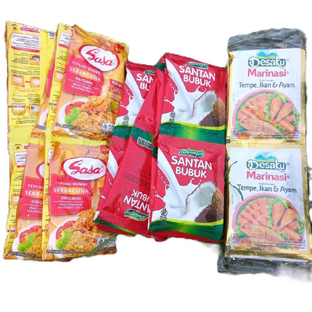 

PAKET HEMAT BUMBU MASAK (TEPUNG SASA + SANTAN BUBUK + MARINASI DESAKU