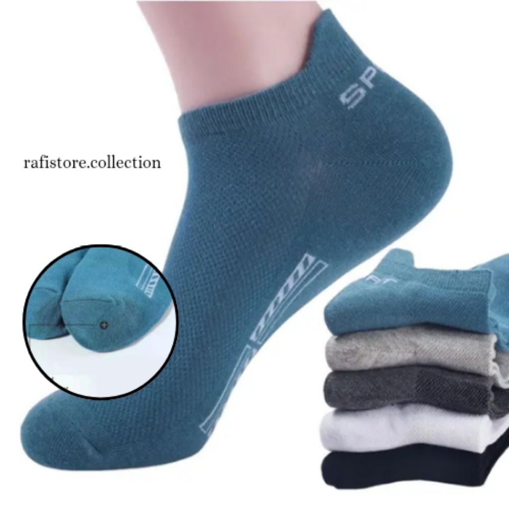 (sport pendek kuping) kaos kaki sport pendek / kaos kaki olahraga pendek pria wanita