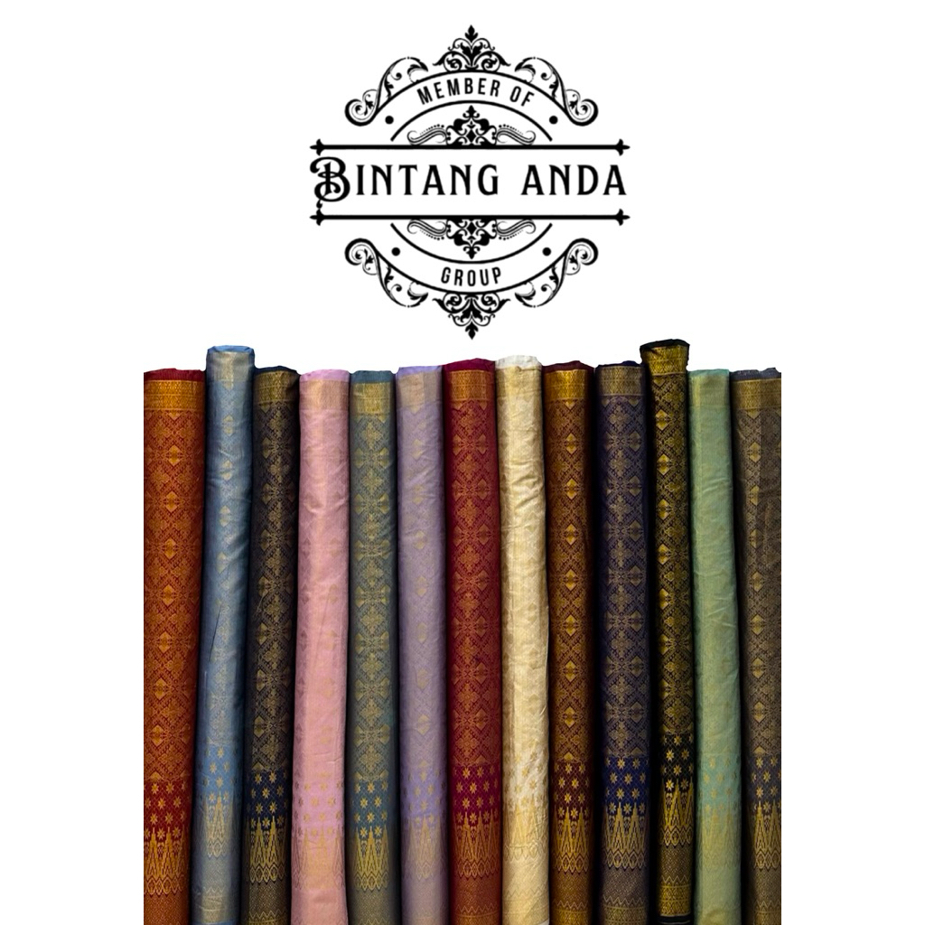 Bahan Songket Melayu / Kain Songket Melayu Meteran / Kain Songket Melayu