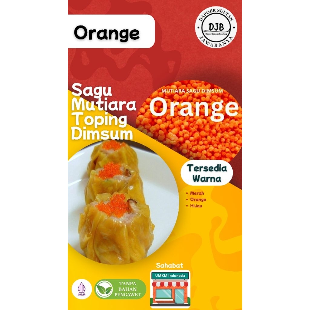 

( JAWARANYA ) SAGU MUTIARA TOPING DIMSUM 40Gram
