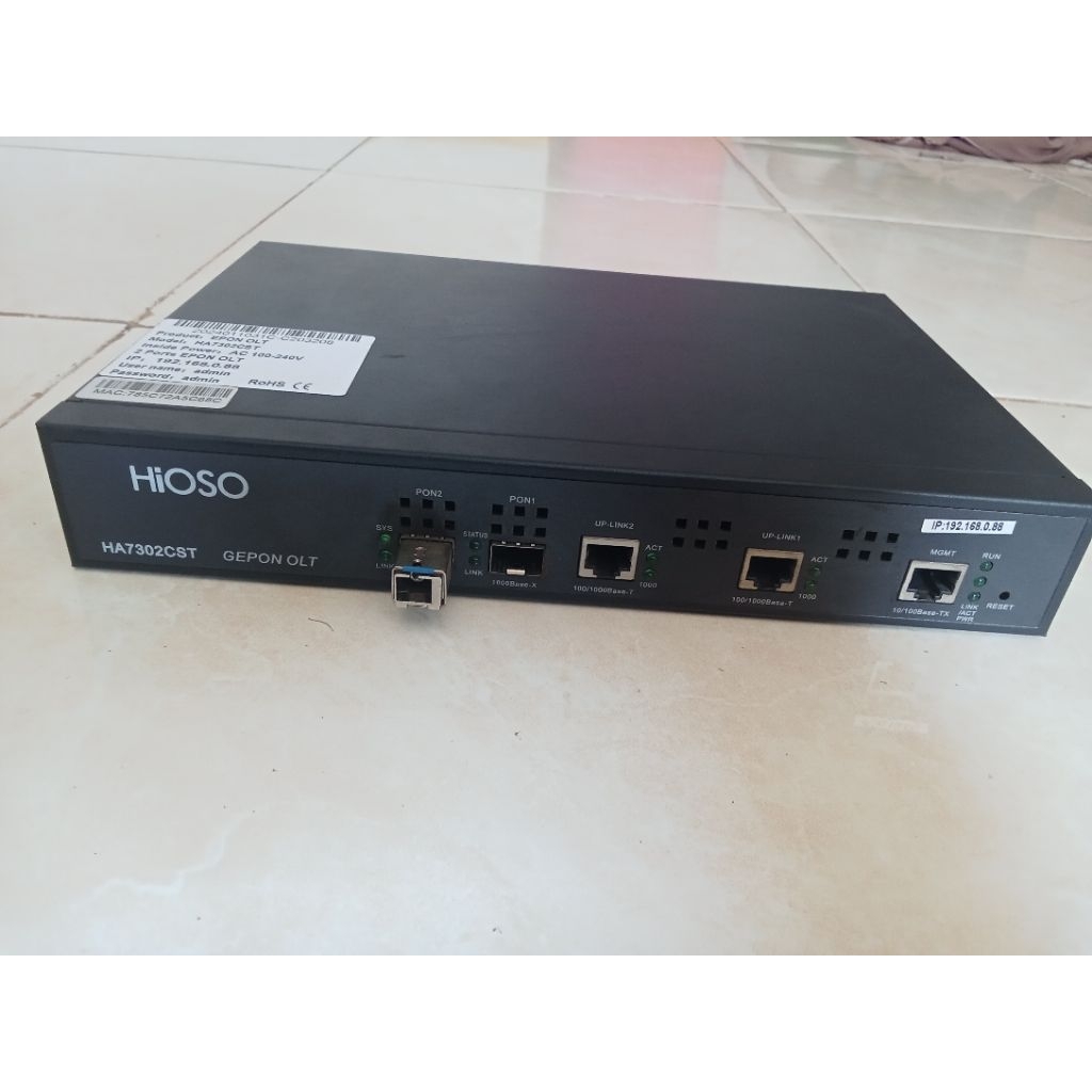 OLT HIOSO 2PORT EPON