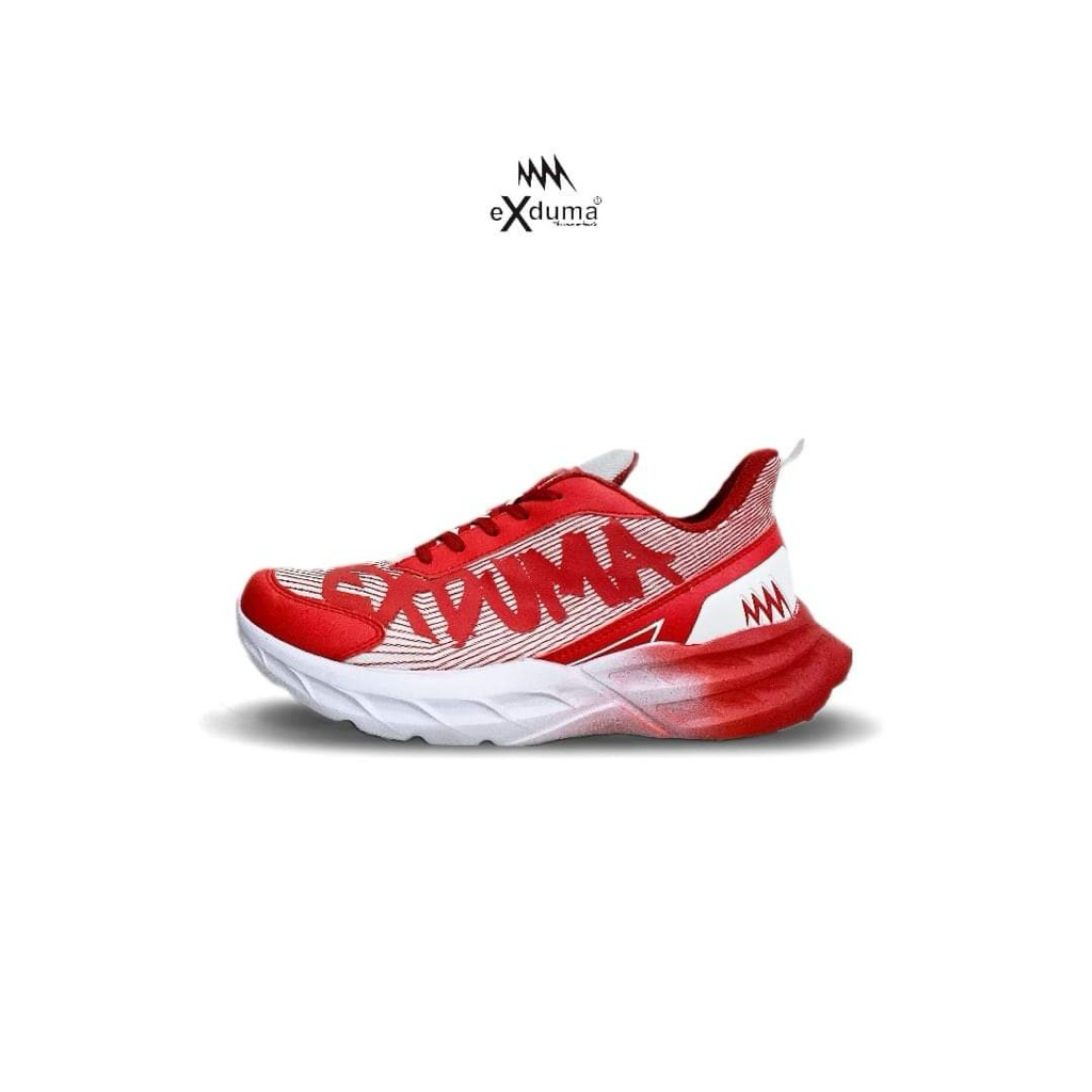 Sepatu Exduma Sparco Series Merah Putih Terbaru