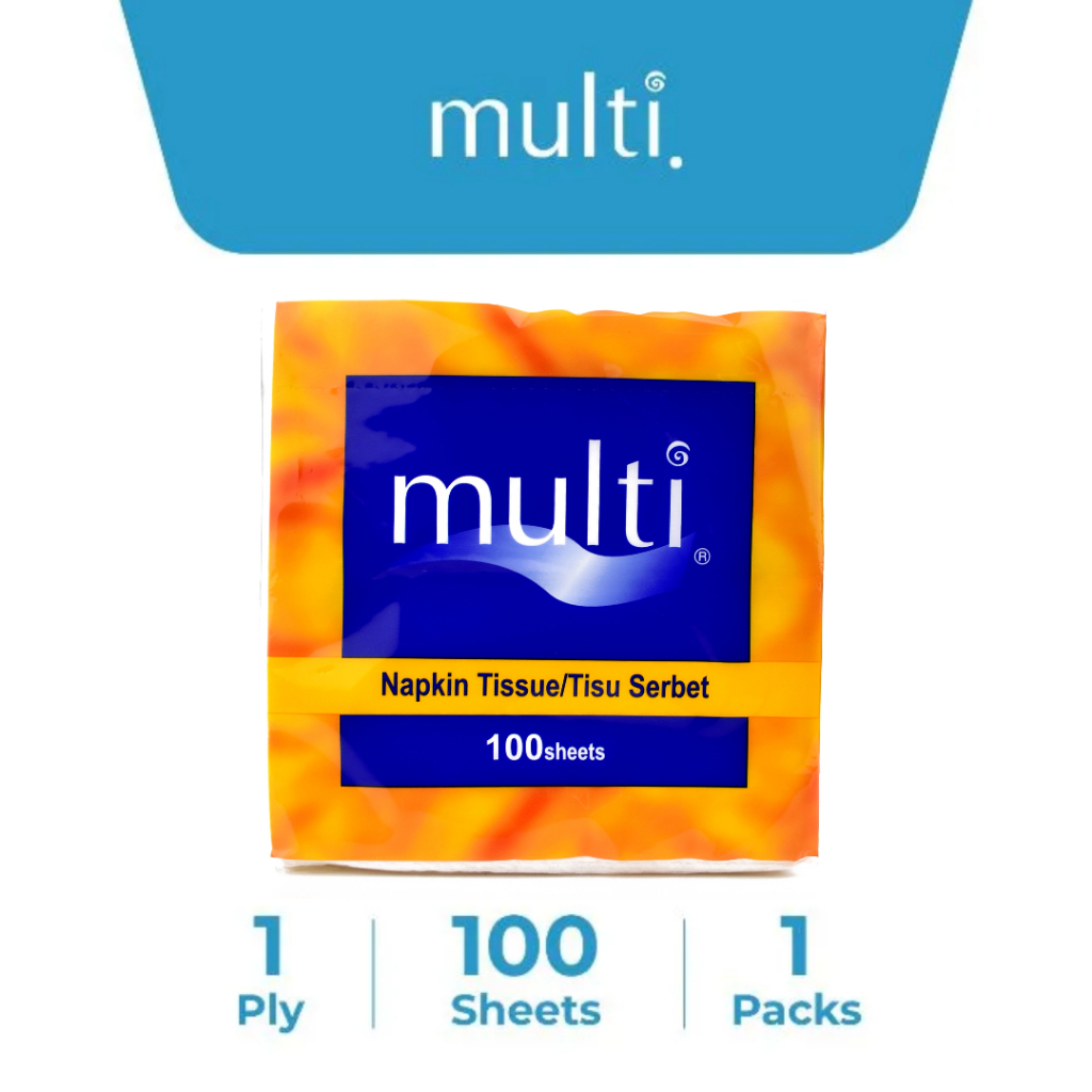 Tisu Makan Multi Napkin 1 Ply Isi 100 Sheets Tisu Serbet Makan Tisu Kertas Makanan Tisu Restoran Eko