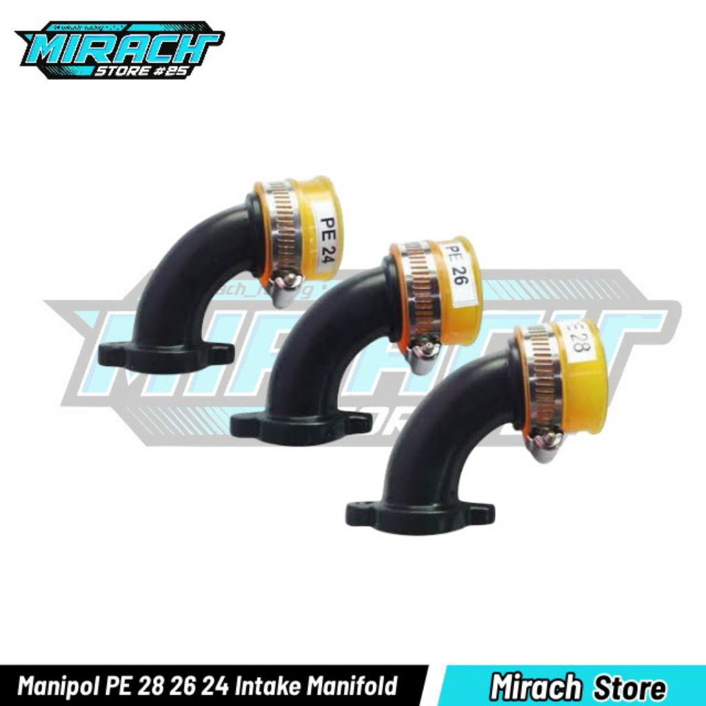 Manipol Pe 28 Bebek PE 26 PE 24 Intake Manipol Karburator Untuk Motor Bebek Universal